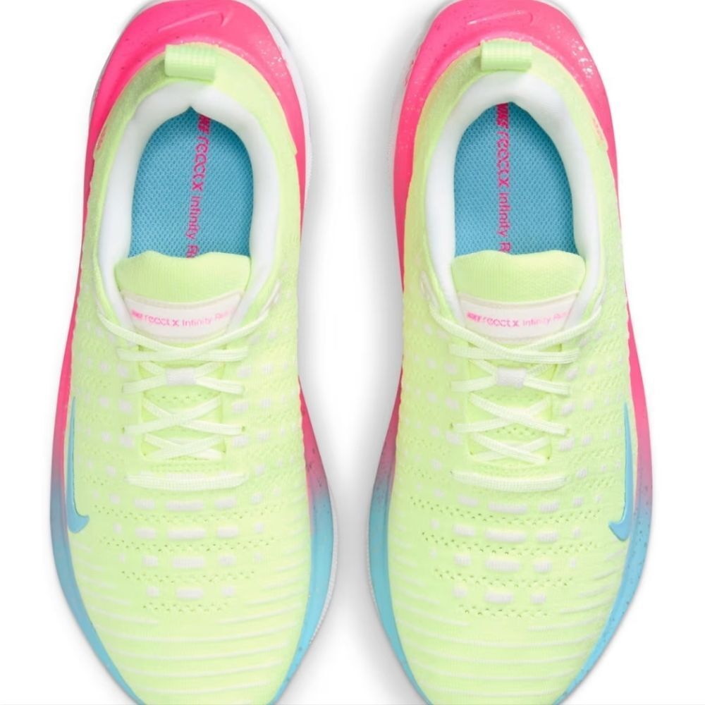 Nike InfinityRN 4 Sneaker- Barely Volt/Aquarius Blue/White Obsidian - Picture 5 of 12